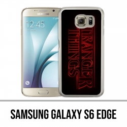 Samsung Galaxy S6 Edge Hülle - Stranger Things Logo