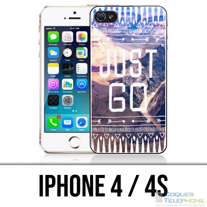 IPhone 4 / 4S case - Just Go