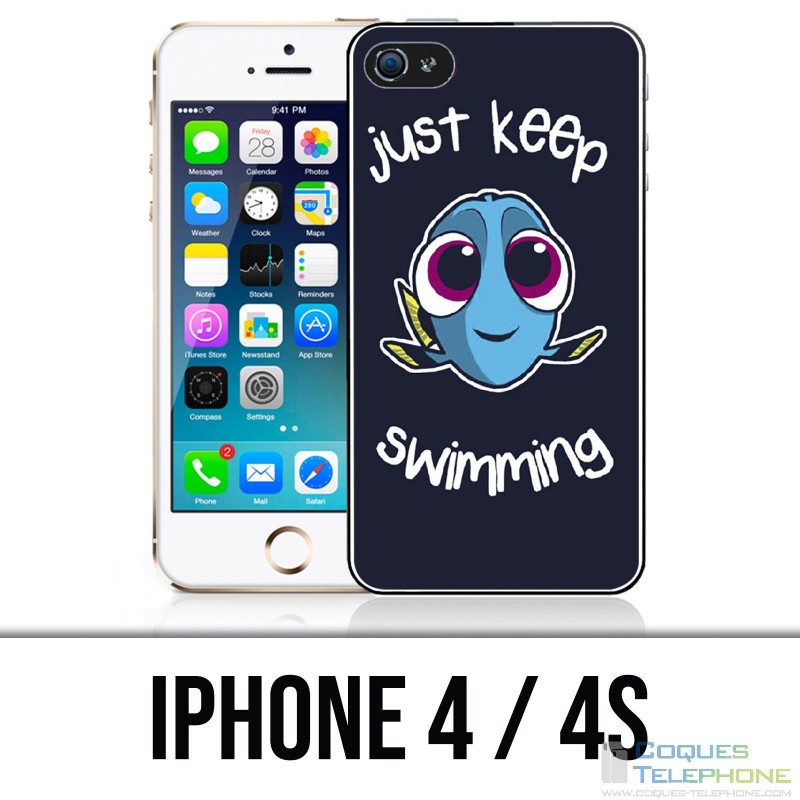 Coque iPhone 4 / 4S - Just Keep Swimming