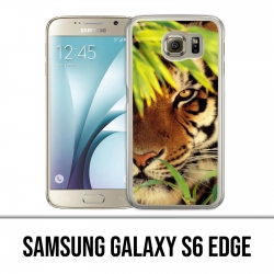 Custodia per Samsung Galaxy S6 Edge - Foglie di tigre