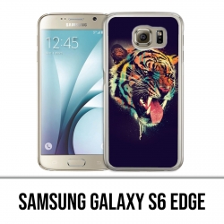 Custodia per Samsung Galaxy S6 Edge - Tiger Painting