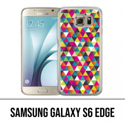 Samsung Galaxy S6 Edge Hülle - Triangle Multicolor