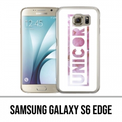 Coque Samsung Galaxy S6 edge - Unicorn Fleurs Licorne