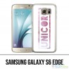 Samsung Galaxy S6 Edge Hülle - Unicorn Unicorn Flowers