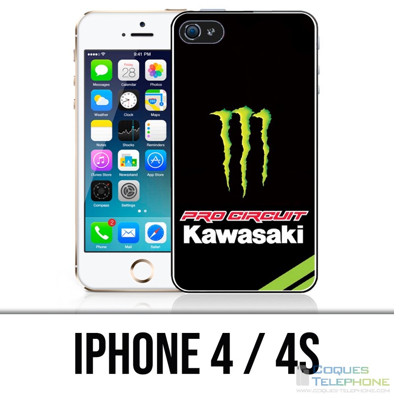 Coque iPhone 4 / 4S - Kawasaki Z800 Moto
