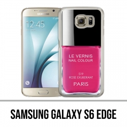 Custodia edge Samsung Galaxy S6 - Vernice rosa parigina