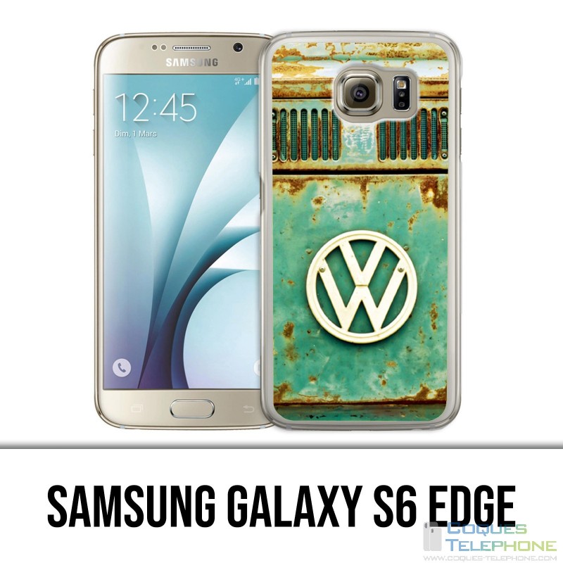 Carcasa Samsung Galaxy S6 Edge - Logotipo Vintage Vw