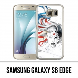 Samsung Galaxy S6 Edge Hülle - Wonder Woman Art Design