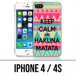 IPhone 4 / 4S Fall - behalten Sie Ruhe Hakuna Mattata