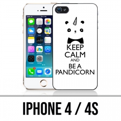 Custodia per iPhone 4 / 4S - Mantieni la calma Pandicorn Panda Unicorn