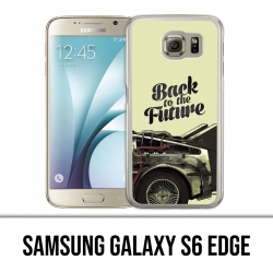 Coque Samsung Galaxy S6 EDGE - Back To The Future Delorean