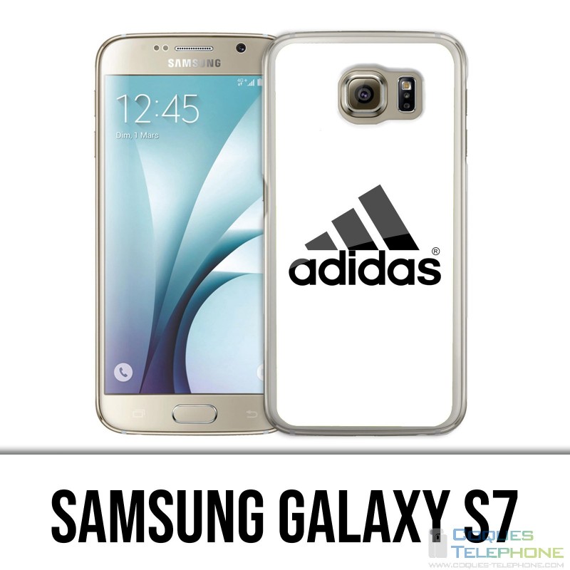 Coque Samsung Galaxy S7  - Adidas Logo Blanc