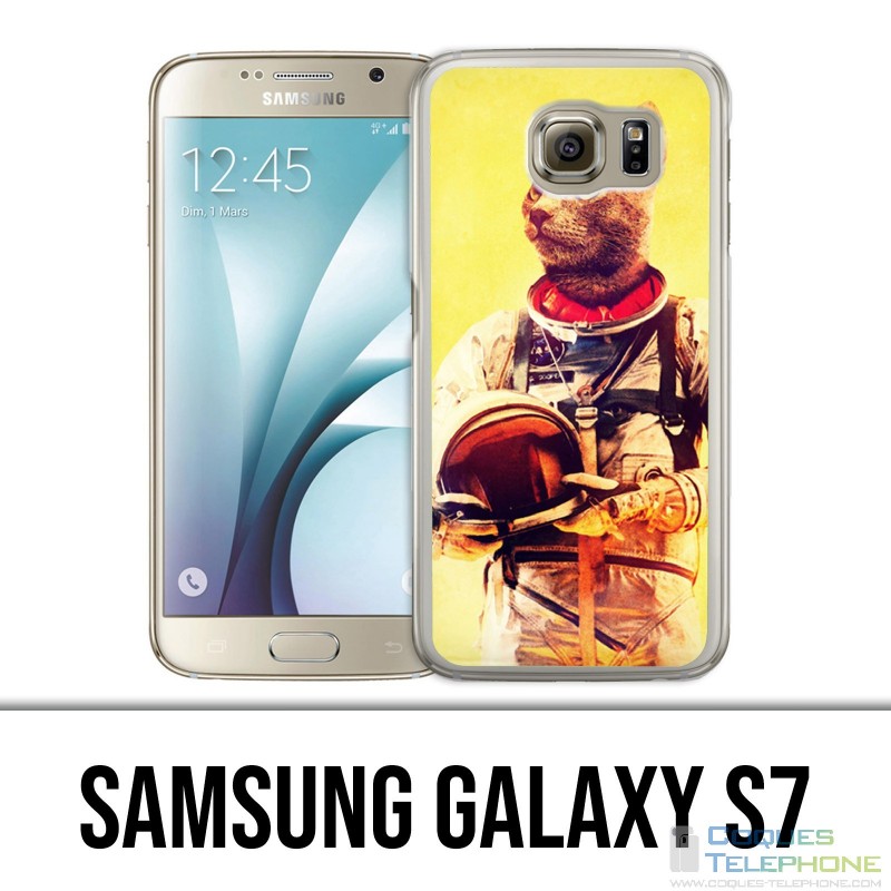 Coque Samsung Galaxy S7  - Animal Astronaute Chat