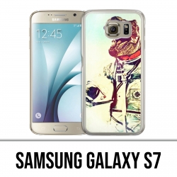 Coque Samsung Galaxy S7  - Animal Astronaute Dinosaure
