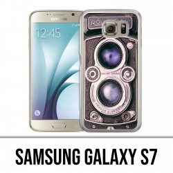 Custodia Samsung Galaxy S7 - Fotocamera vintage nera