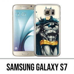 Samsung Galaxy S7 Hülle - Batman Paint Art