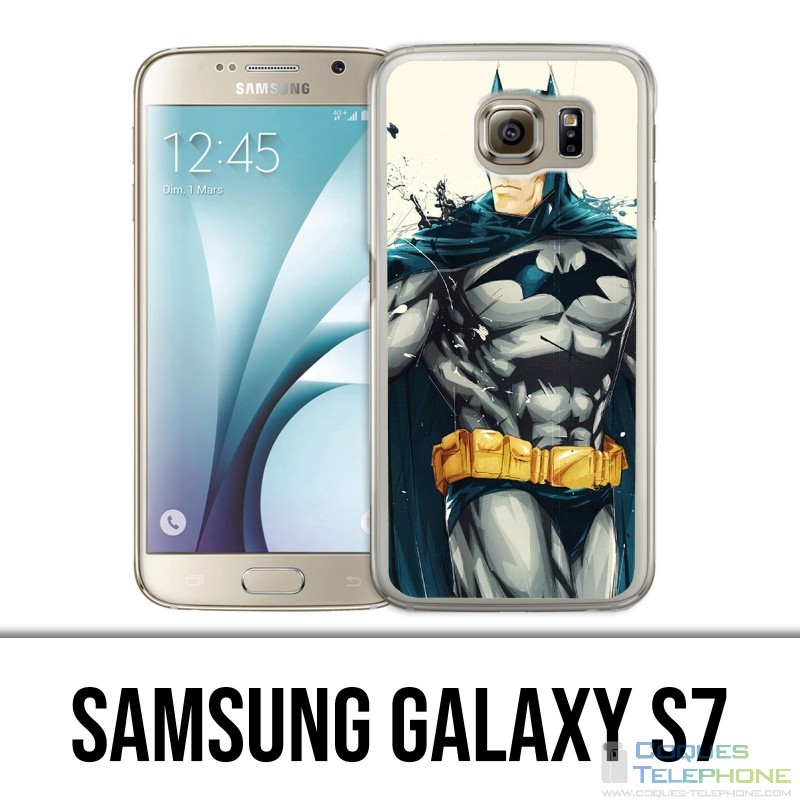 Samsung Galaxy S7 Case - Batman Paint Art