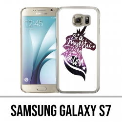 Samsung Galaxy S7 Case - Be A Majestic Unicorn
