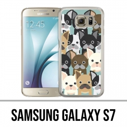 Coque Samsung Galaxy S7  - Bouledogues