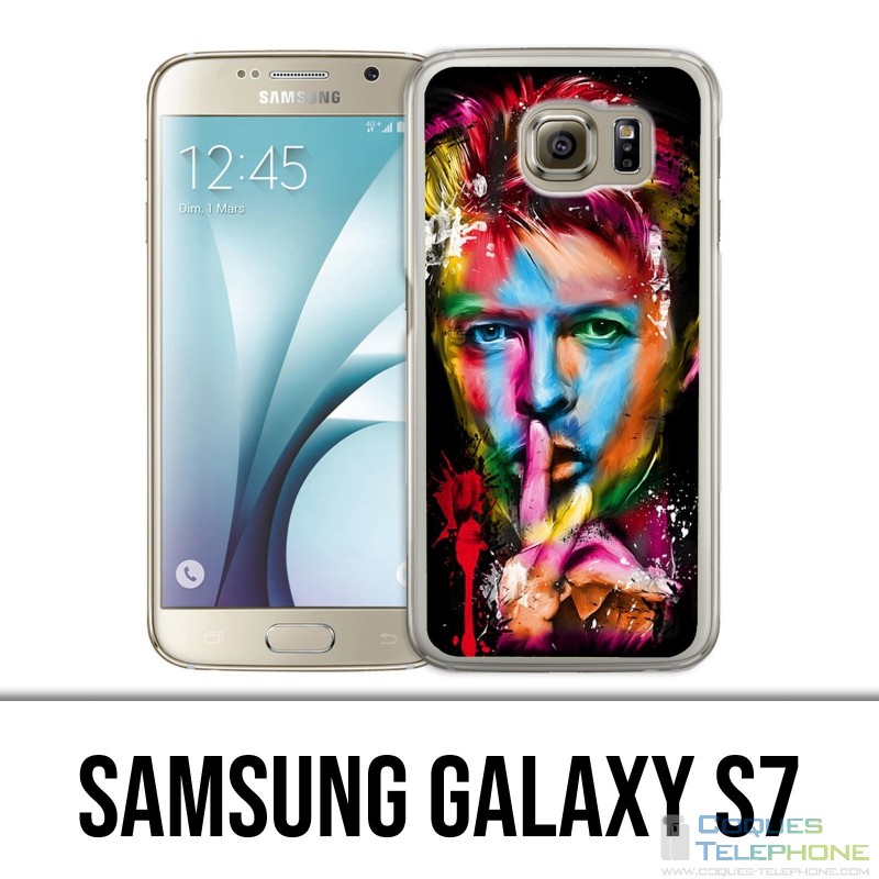 Carcasa Samsung Galaxy S7 - Bowie Multicolor