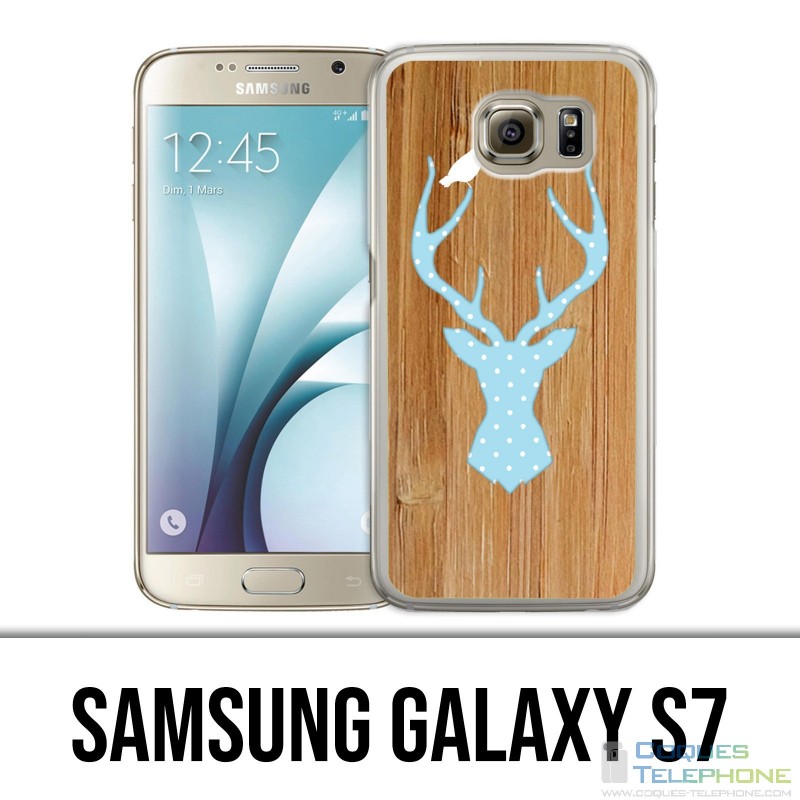 Samsung Galaxy S7 Hülle - Wood Deer