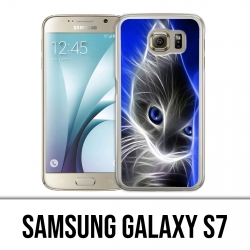 Coque Samsung Galaxy S7  - Chat Blue Eyes