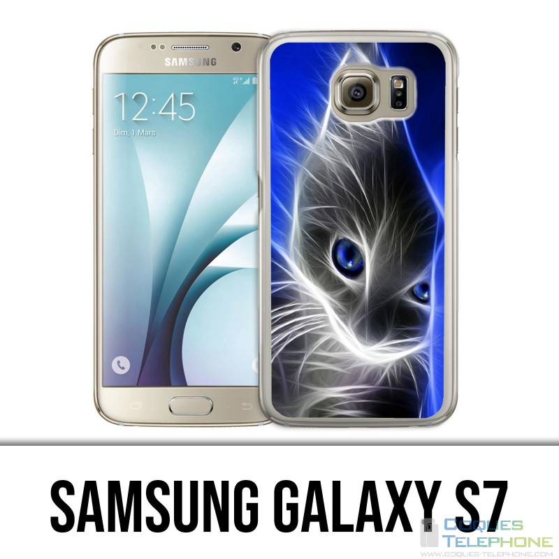 Custodia Samsung Galaxy S7 - Cat Blue Eyes