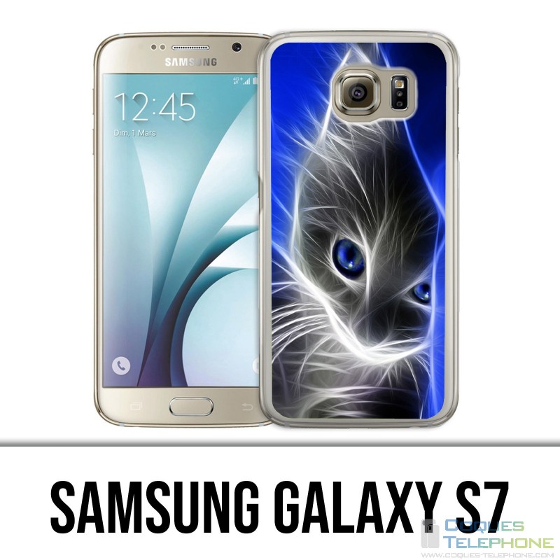 Samsung Galaxy S7 Case - Cat Blue Eyes