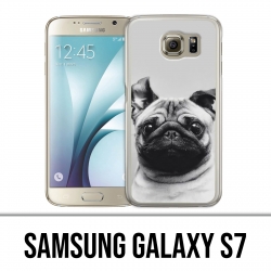 Carcasa Samsung Galaxy S7 - orejas de perro Pug