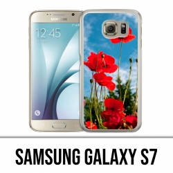 Samsung Galaxy S7 Hülle - Poppies 1