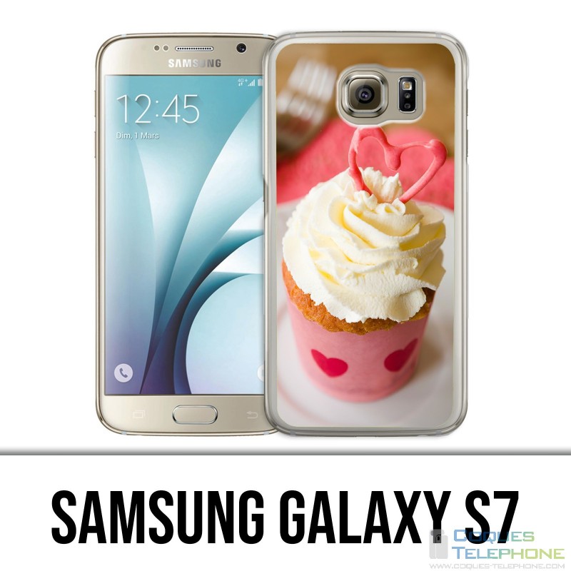 Coque Samsung Galaxy S7 - Cupcake Rose