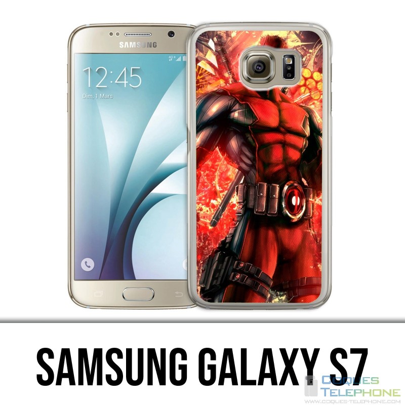 Carcasa Samsung Galaxy S7 - Deadpool Comic