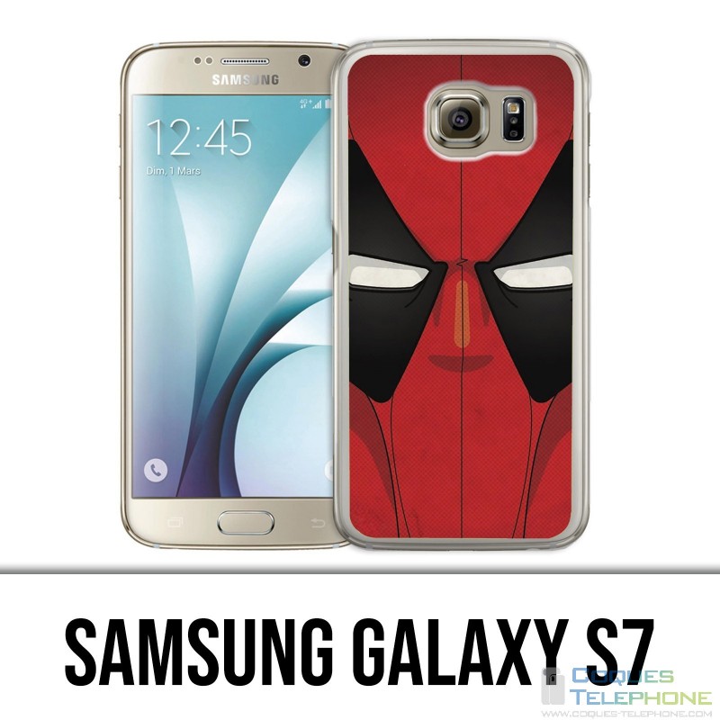 Carcasa Samsung Galaxy S7 - Máscara Deadpool