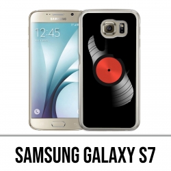 Samsung Galaxy S7 Hülle - Schallplatte
