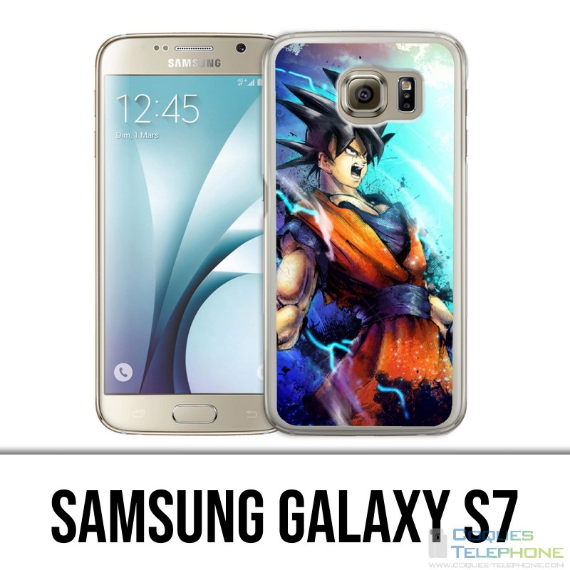Coque Samsung Galaxy S7  - Dragon Ball Goku Couleur
