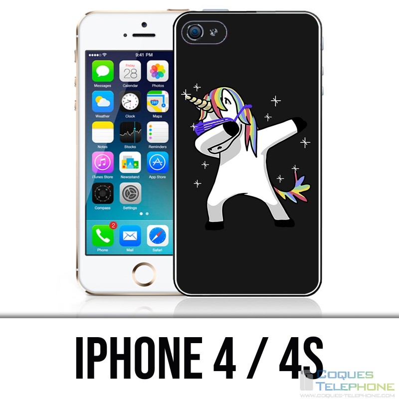 Coque iPhone 4 / 4S - Licorne Dab
