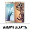 Coque Samsung Galaxy S7 - Eléphant Aztèque Vintage