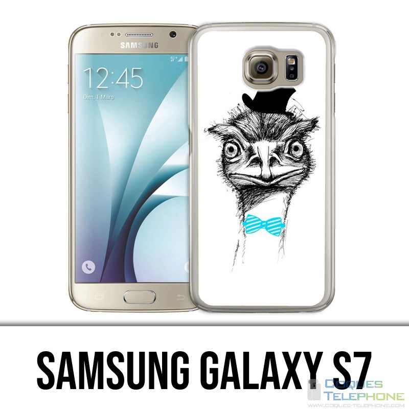 Carcasa Samsung Galaxy S7 - Avestruz Divertida