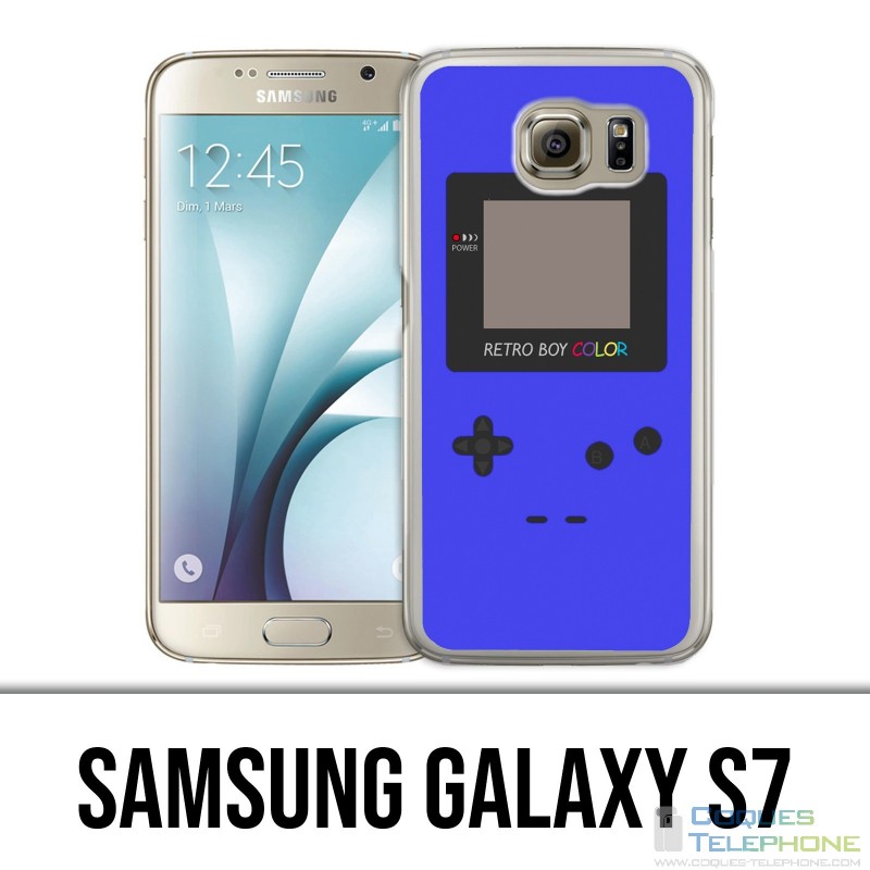 Samsung Galaxy S7 Case - Game Boy Color Blue