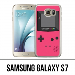 Samsung Galaxy S7 Hülle - Game Boy Farbe Pink