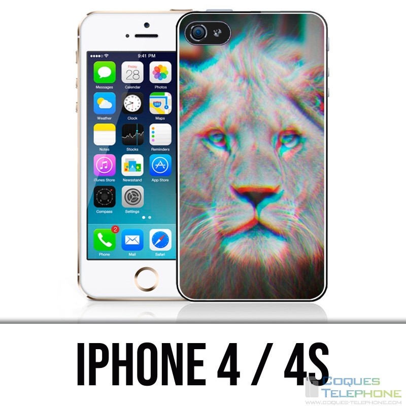 Custodia per iPhone 4 / 4S - Lion 3D