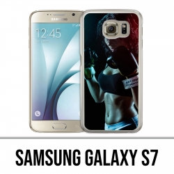 Samsung Galaxy S7 Hülle - Girl Boxing