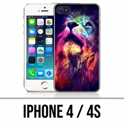 Coque iPhone 4 / 4S - Lion Galaxie