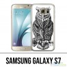 Coque Samsung Galaxy S7 - Hibou Azteque