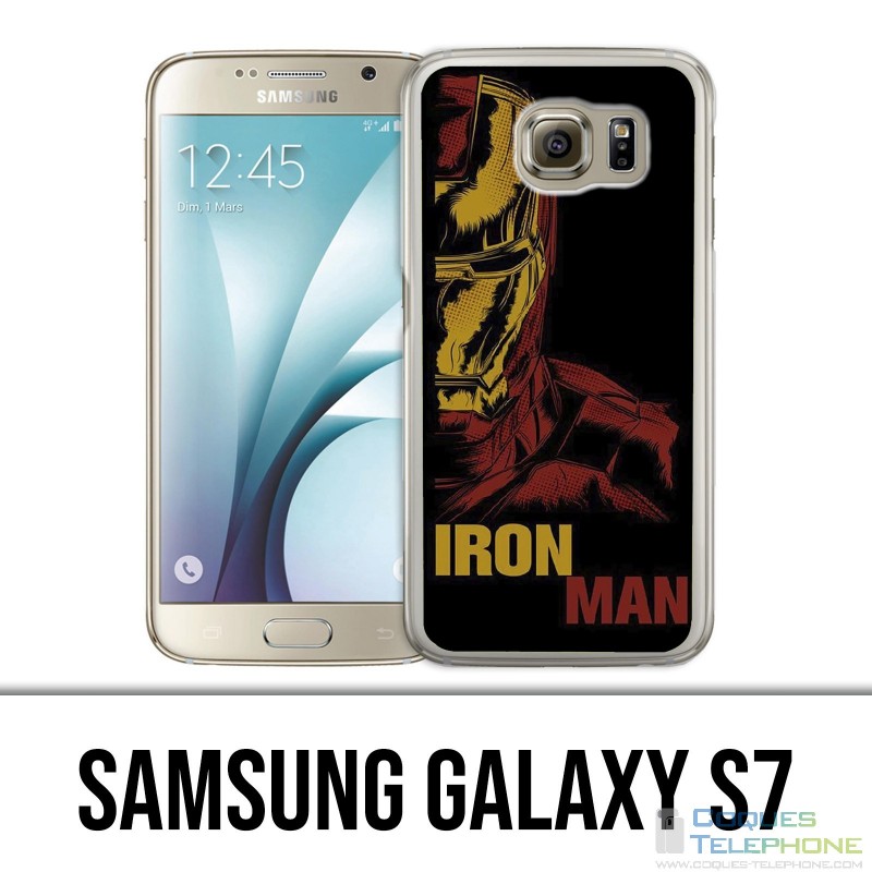 Coque Samsung Galaxy S7  - Iron Man Comics