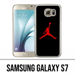 Samsung Galaxy S7 Hülle - Jordan Basketball Logo Schwarz