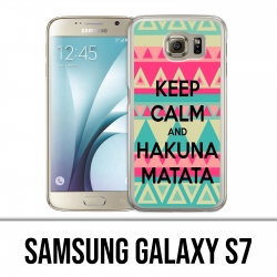 Samsung Galaxy S7 Hülle - Halten Sie ruhig Hakuna Mattata