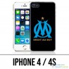 Custodia per iPhone 4 / 4S - Logo Om Mars nero