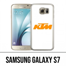 Funda Samsung Galaxy S7 - Ktm Logo Fondo blanco