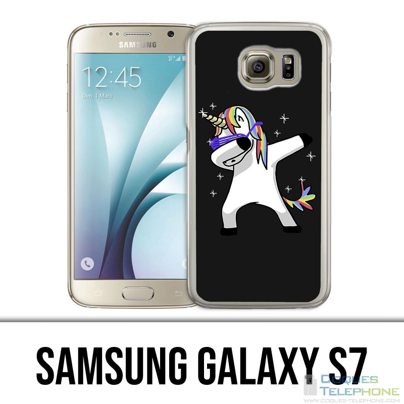 Samsung Galaxy S7 Hülle - Unicorn Dab
